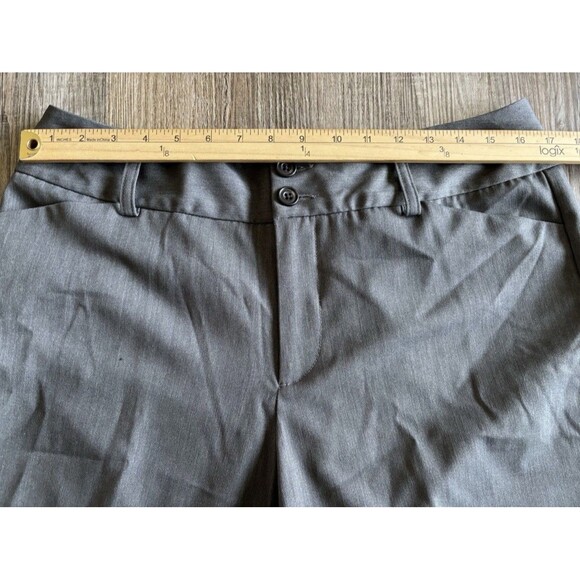 Eddie Bauer Blakely Fit Carbon Gray Wide Leg Stretch Casual Dress Pants Size 12T - Picture 4 of 10